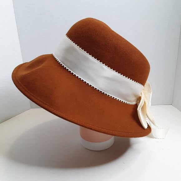 Vintage Bollman Hat Co. Women\'s Vintage 100% Wool Brown Hat main image 4